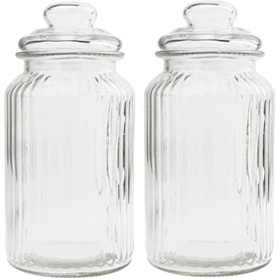 Abbildung von VBS Vorratsglas, Glas, 1250 ml 2er Pack