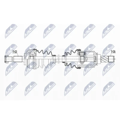 Abbildung von NTY NPW RE 172 Antriebswelle Vorderachse rechts 898 79 DACIA: SANDERO 2