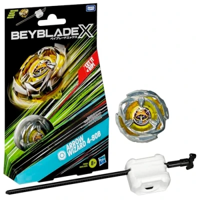 Abbildung von Beyblade X Arrow Wizard 4 80B Starter Pack, Geschicklichkeitsspiel