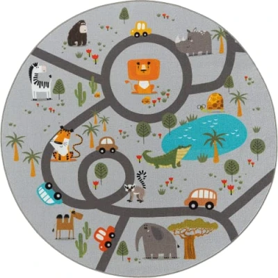 Abbildung von the carpet Teppich &quot;Happy Life&quot;, rund, Life Kinderzimmer Spielteppich pflegeleicht
