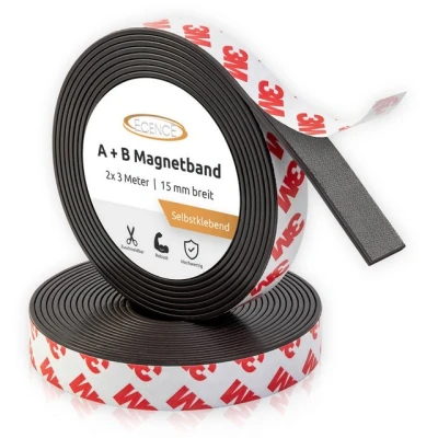 Abbildung von ECENCE Magnetband selbstklebend A+ B für Fliegengitter und Moskitonetze (3m+3m) Magnetstreifen mit gegenseitiger Anziehung Gegenstück