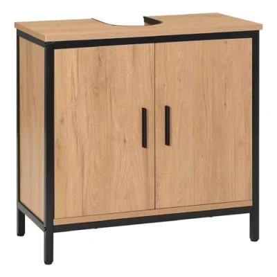Abbildung von EUGAD Waschbeckenunterschrank (1 St) 60x60x30 cm aus Holzwerkstoff Metall
