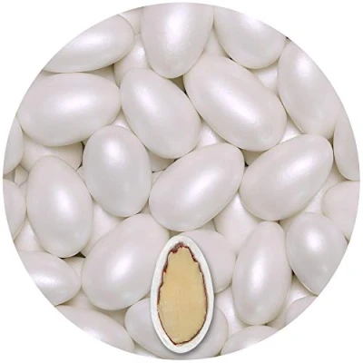 Abbildung von EinsSein 1kg Hochzeitsmandeln Conchiglia weiss pearl Mandeln Hochzeit Zuckermandeln Bonboniere Confetti Badem sekeri Gastgeschenk Zucker Taufmandeln Candy Bar Süssigkeiten Schokolinsen Dragees