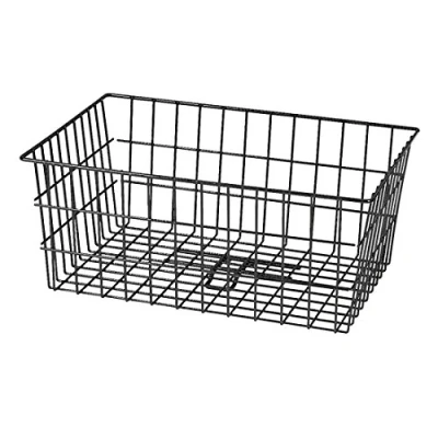 Abbildung von Rixen und Kaul Fahrrad Korb Klickfix Unix III für Gepäckträgeradapter Hinterradkorb, schwarz, 52.5 x 37 22 cm