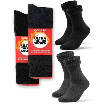 Abbildung von Occulto 2 PACK Socken, Damen, Größe: 39 42, Schwarz anthrazit