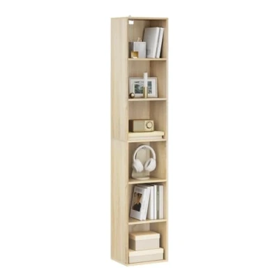 Abbildung von Woltu Bücherregal, 1 tlg., Aktenschrank, MDF, 6 Fächer, 30x24x158,5cm