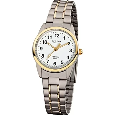 Abbildung von Regent Titanuhr 71709199, Quarzuhr, Armbanduhr, Damenuhr,