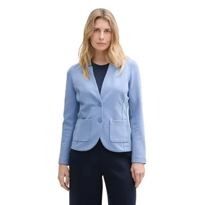 Abbildung von TOM Tailor Structure Blazer, Damen, Größe: Large, Flawless blue