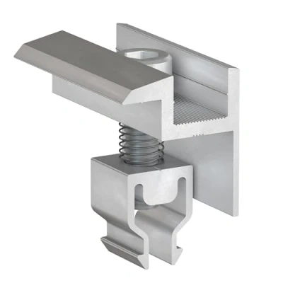 Abbildung von DoitBau 20x Klickfix PV Endklemme 30mm 40mm in Silber Befestigungen für Solarmodule Solarmodul Halterung Modulklemmen Solar Endklemmen