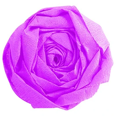 Abbildung von Clairefontaine 903003C Packung mit 10 Bögen Krepppapier, 2,5 x 0,5m, ideal für kreativen Hobbies, 1 Pack, fuchsia