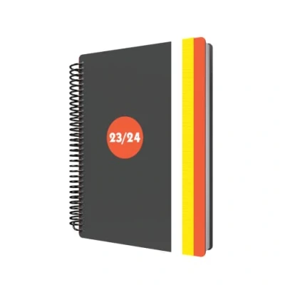 Abbildung von Collins Debden Delta Academic 2023 24 A5 Tagesansicht, Jahresplaner, Schul oder Universitäts Tagebuch, August bis 2024, Orange FP51M.44 2324