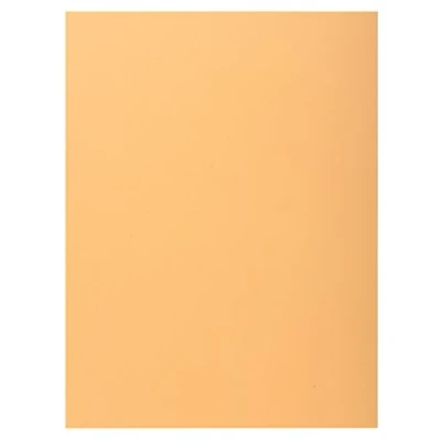 Abbildung von Exacompta 348025E 100er Pack Aktemappen SUPER DIN A4 mit einer Klappe Pastellfarbe orange