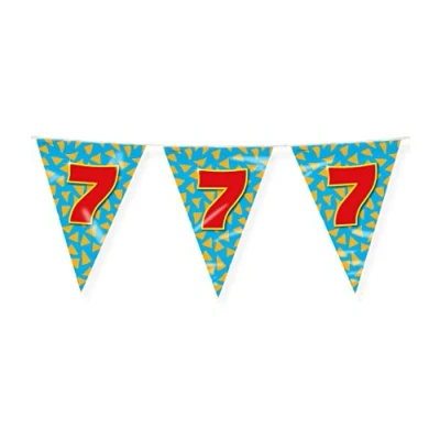Abbildung von Flag Linie Singer 7 Jahre Party 10 Meter