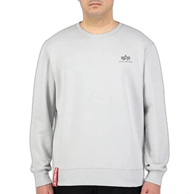 Abbildung von Alpha Industries Basic Sweater Small Logo Sweatshirt für Herren Pastel Grey