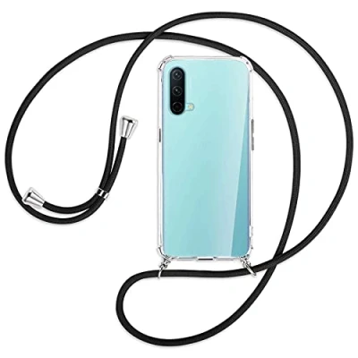 Abbildung von mtb more energy® Handykette kompatibel mit OnePlus Nord CE 5G (6.43&#039;&#039;) schwarz Smartphone Hülle zum Umhängen Anti Shock Full TPU Case