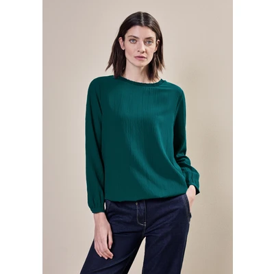 Abbildung von Cecil MIT Smockdetail Bluse, Damen, Größe: Large, Grün