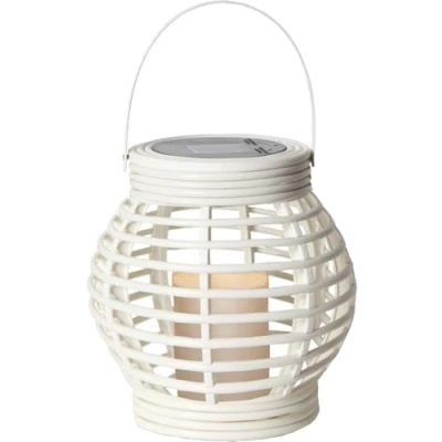 Abbildung von STAR TRADING LED Gartenleuchte Solar Laterne &quot;Lantern&quot;, weiß, ca. 16x16 cm, mit Akku