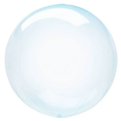 Abbildung von Amscan 8284711 Clearz Crystal Blue Folienballon S40 verpackt, Luftballon