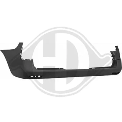 Abbildung von DIEDERICHS 1668055 Stoßstange hinten für Fahrzeuge ohne Einparkhilfe dunkelgrau MERCEDES BENZ: Vito Kastenwagen, Mixto, Tourer