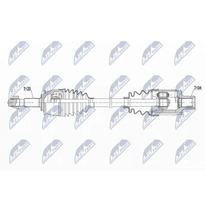 Abbildung von Antriebswelle NTY NPW PL 147