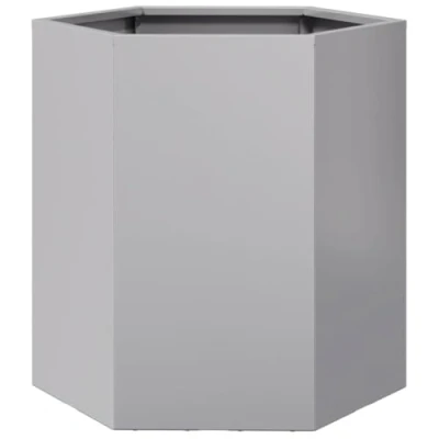 Abbildung von vidaXL Blumentopf Pflanzkübel Sechseckig 46x40x45 Verzinkter Stahl (1 St)