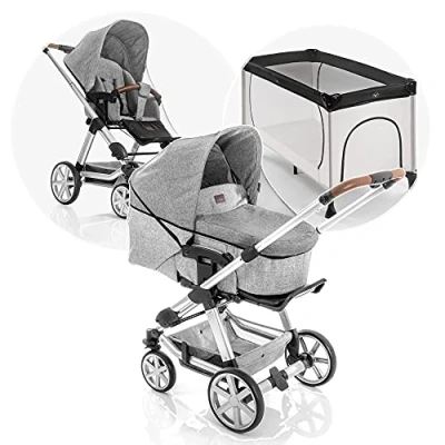 Abbildung von Reer Universal Insektenschutz, passend für Kinderwagen, Buggys, Sportwagen, Reisebetten, schwarz, 74857