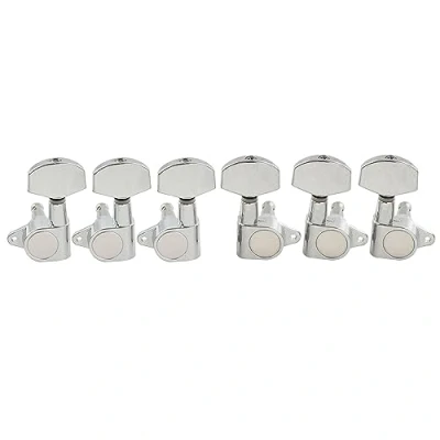 Abbildung von Musiclily Pro 3L3R Gitarre Tuners Mechaniken Machine Heads Tuning Pegs Set für Les Paul SG Style E Folk Akustische Gitarre, Großer Hex Knopf