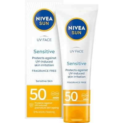 Abbildung von Nivea Sun Gesichtscreme Sensitive Für Haut Mit hohem Schutz Spf 50, 50Ml