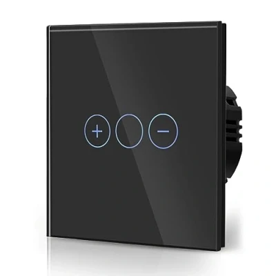 Abbildung von BSEED Dimmer Schalter 700W Berühren Sie den Wandlichtschalter Ausgeglichenes Glas Platten Funktioniert mit Dimmbaren LED Lichtern 1 Fach Weg Schwarz