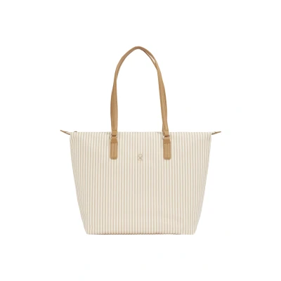 Abbildung von Tommy Hilfiger Poppy Summer TOTE Shopping Bag, Damen, Größe: One Size, Khaki
