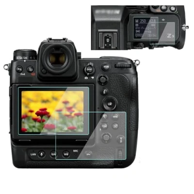 Abbildung von YRTIYO Z9 Displayschutzfolie für Nikon Z 8 Z8ii 9 Z9ii spiegellose Kamera (2 obere und 2 LCD Bildschirme), gehärtetes Anti Blasen, Staub, kratzfest, 4 Stück