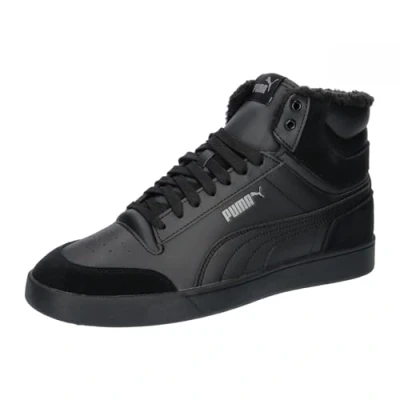 Abbildung von Puma Shuffle MID Unisex Sneaker high, Größe: 45, Black/steel gray Leder und lederimitat