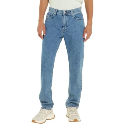 Abbildung von Tommy Jeans Herren Hose Ethan Straight Fit, Blau (Denim Medium), 28W/36L