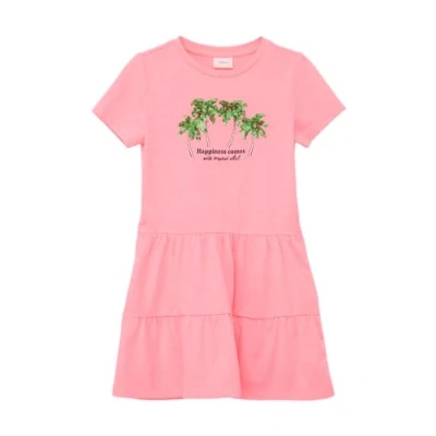 Abbildung von s.Oliver MIT Paillettenapplikation Jerseykleid für Kinder, Größe: 116, Pink