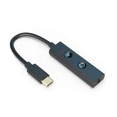 Abbildung von CREATIVE Sound Blaster Play! 4, hochauflösender Audioadapter, USB C Externe Stereo Soundkarte DAC kompatibel mit Windows, MAC, PS4, PS5, PC, Kopfhörern, Laptops, Smartphones, Tablets