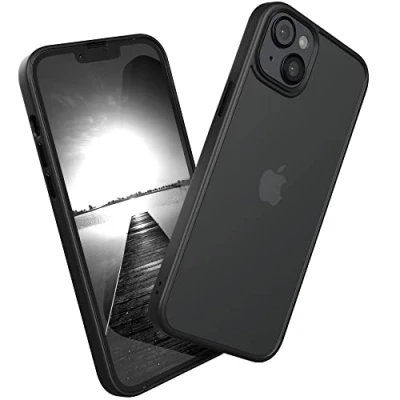 Abbildung von EAZY CASE Ultra Schutz Outdoor Hülle kompatibel mit iPhone 14 Plus, hochwertige Schutzhülle Aufprallschutz, Stoßfest und Kratzfest, dünne Handyhülle Kameraschutz, Schwarz