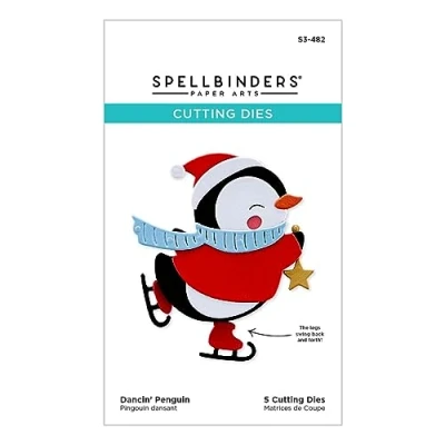 Abbildung von Spellbinders Dancin&#039; Penguin Etched Dies (S3 482)