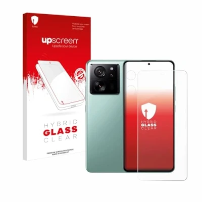 Abbildung von upscreen Schutzglas für Xiaomi 13T Pro (Display+Kamera) Schutzfolie, Glas Folie [Klar, 9H Panzerschutz, Anti Fingerprint]