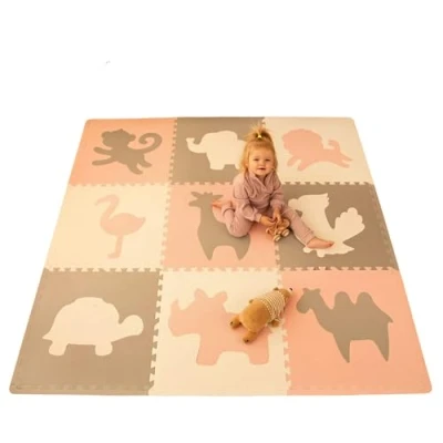 Abbildung von Hakuna Matte Spielmatte Puzzlematte für Babys 1,8x1,8m, 9 XXL Platten 60x60cm, Krabbelmatte
