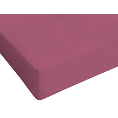 Abbildung von Max color Betttuch 25cm Ecke, Wein, french size kleine Doppelte