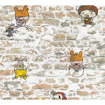 Abbildung von living walls Papiertapete &quot;Boys &amp; Girls&quot;, Steinoptik gemustert Motiv, Kindertapete Tapete Stein Tapeten Wohnzimmer Schlafzimmer Küche Flur