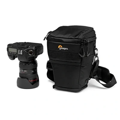 Abbildung von Lowepro ProTactic TLZ 70 AW DSLR Toploader, verlängerbar für Objektiv bis zu 24 mm f/2.8 samt Gegenlichtblende, wie Canon 5D LP37278 PWW