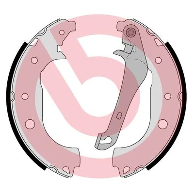 Abbildung von BREMBO S 24 552 Bremsbacken 228 42 FORD: Ecosport Mk2