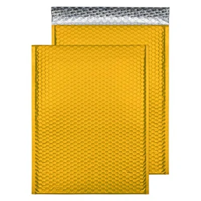 Abbildung von Blake Purely Packaging MTEY450 Farbige Luftpolstertaschen Matt Haftklebung Ei Gelb C3 450 x 324 mm 50 Stück