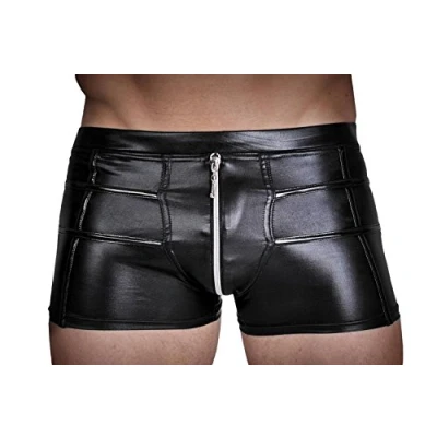Abbildung von Noir Handmade Men Boxershorts Schwarzer Short H006 (3XL,L,M,S,XL,XXL)