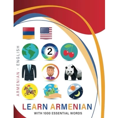 Abbildung von Learn Armenian with 1000 Essential Words: Bilingual English Language Learning Book for Kids &amp; Adults Vocabulary