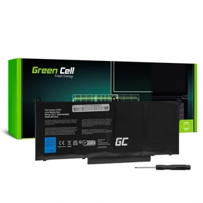 Abbildung von Green Cell 02X39G 0DM3WC 0DWX9J 0MYJ96 0V4940 2X39G DM3WC DWX9J F3YGT MYJ96 V4940 Akku für Dell Laptop (7200mAh 7.6V Schwarz)