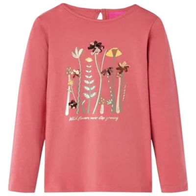 Abbildung von vidaXL Langarmshirt Kinder Altrosa 116