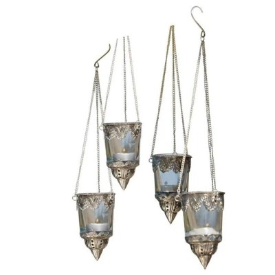 Abbildung von Mirabeau Windlicht Windlichter 4er Set Céleste klar/silber