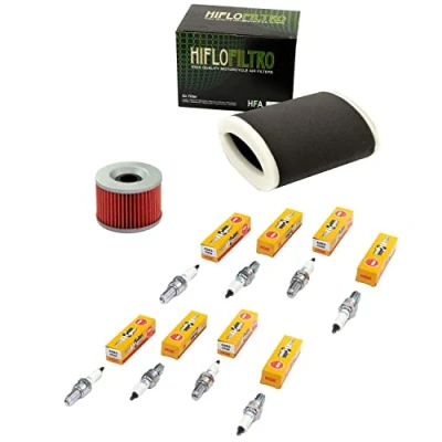 Abbildung von Wartungspaket Luftfilter + Ölfilter Zündkerzen für Kawasa ki ZR 1100 ZR1100 Zephyr ZRT10A ZRT10B Baujahr 1992 1997